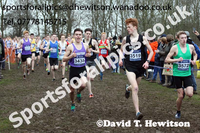 Mens under-17s Inter Counties Cross Country, Prestwold Hall, Loughborough. Photo: David T. Hewitson/Sports for All Pics
